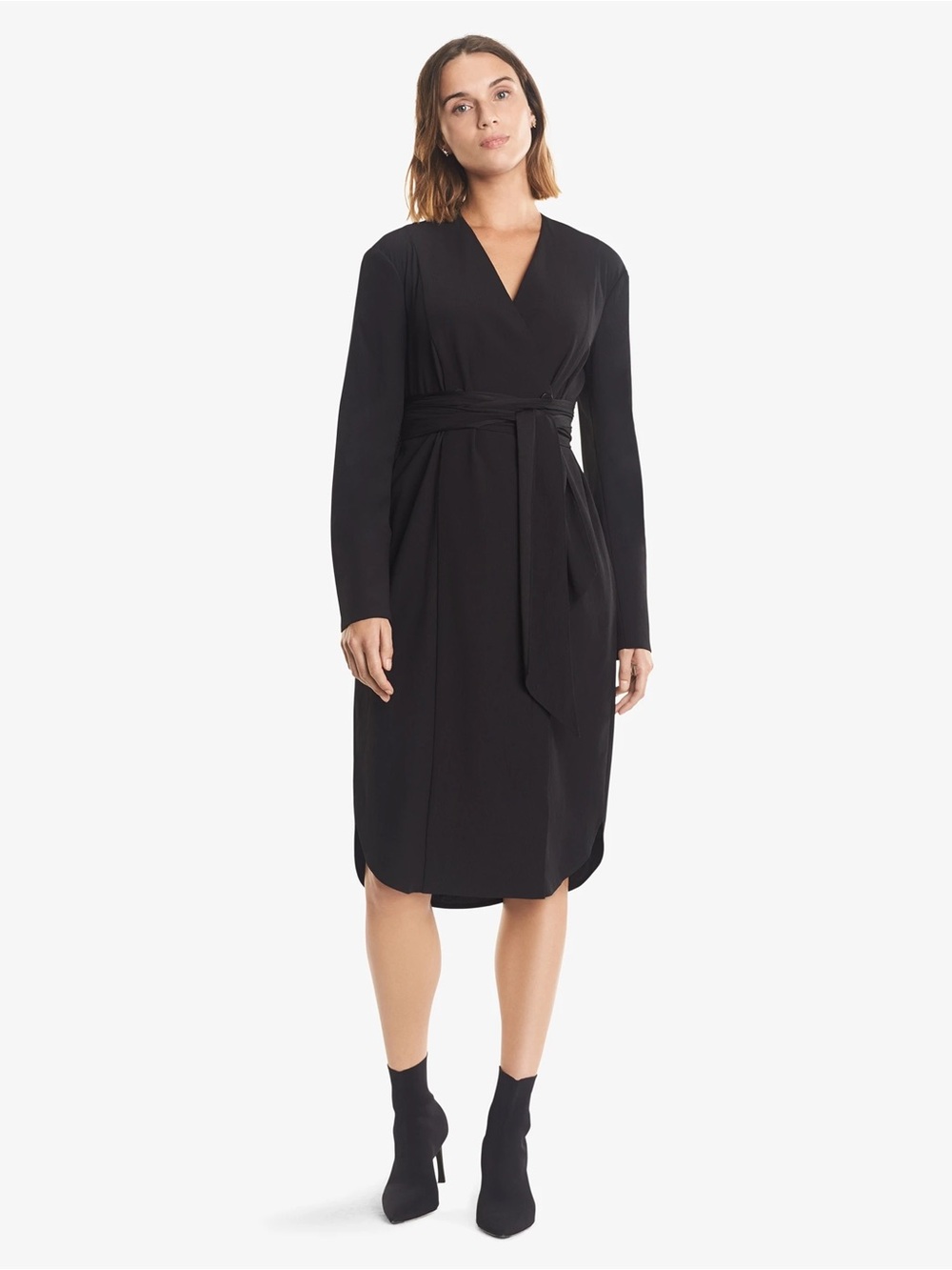 NWT MM Lafleur Black Wave Crepe Gosia Dress 2